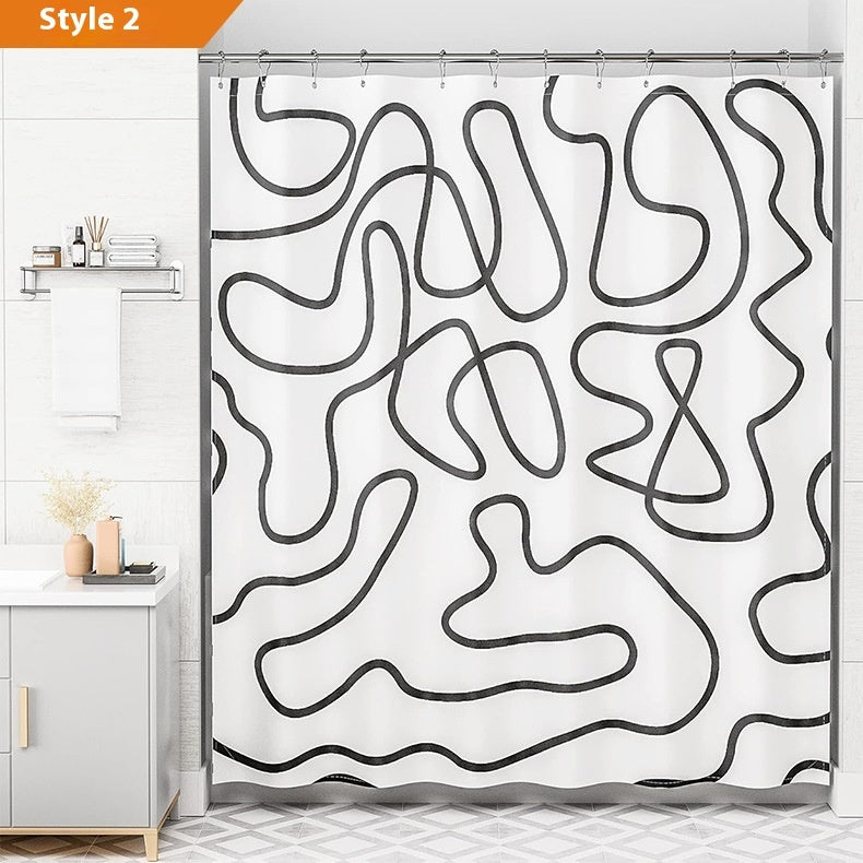 Bohemian Shower Curtain Waterproof Household