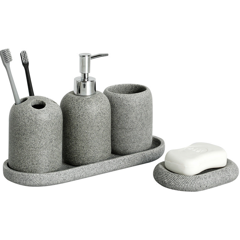 Hotel Bathroom Wash Lotion Bottle Toothbrush Holder Cup Kit Bathroom Supplies