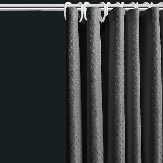 Bathroom Jacquard Shower Curtain – Thickened Polyester with Eco-Friendly Hooks