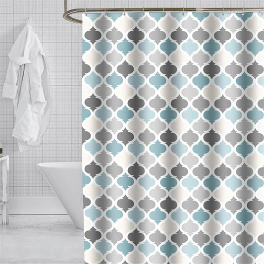 Bathroom Curtain – Polyester Fabric in Color Lantern Design