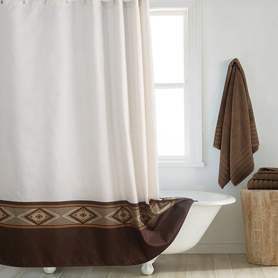 Shower Curtain Polyester Thickened Waterproof Partition Wet And Dry Separation