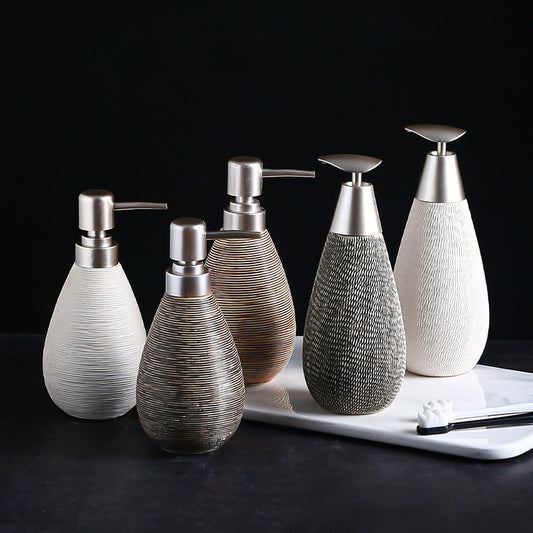 Bathroom Shower Gel Bottle - Ceramic Lotion Dispenser