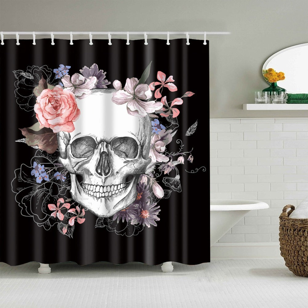 Geometric Digital Print Shower Curtain