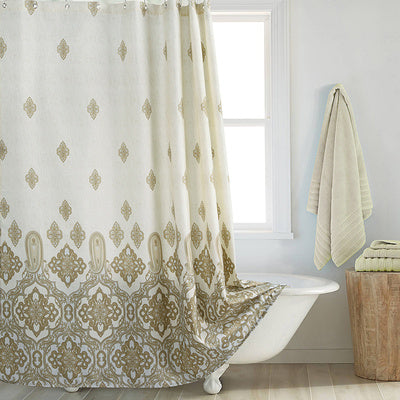 Shower Curtain Polyester Thickened Waterproof Partition Wet And Dry Separation