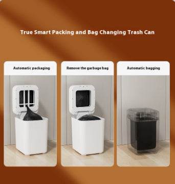 Inductive Smart Trash Can – Automatic Flip Lid, Mute Function for Living Room, Kitchen, and Office